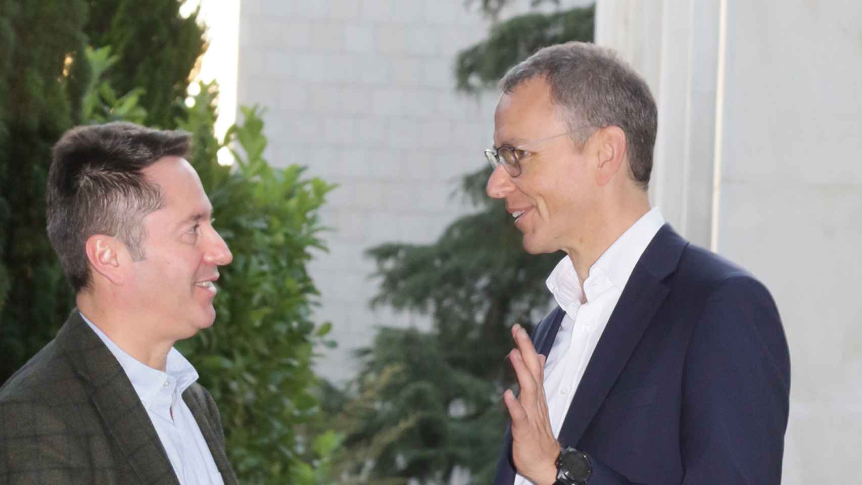 Inmanuel Bloch e Ignacio Cirac, en la Fundación Ramón Areces, durante una entrevista con D+I.