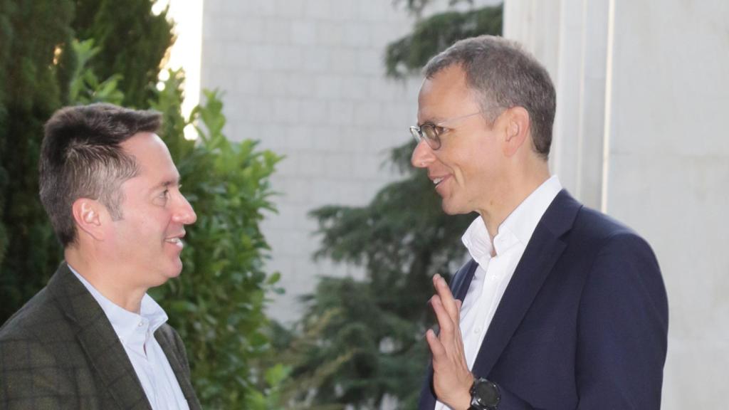 Inmanuel Bloch e Ignacio Cirac, en la Fundación Ramón Areces, durante una entrevista con D+I.