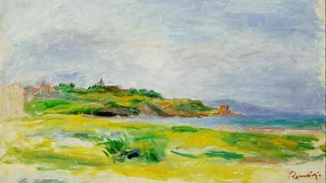 'Golfe, mer, falaises vertes', de Renoir, es el cuadro supuestamente robado.