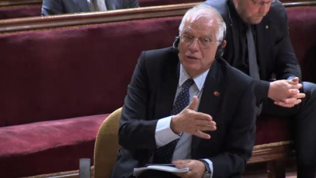 Borrell durante su intervención en la Universidad Complutense