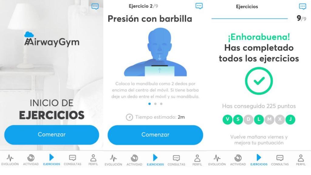 Capturas de pantalla de Airway Gym.