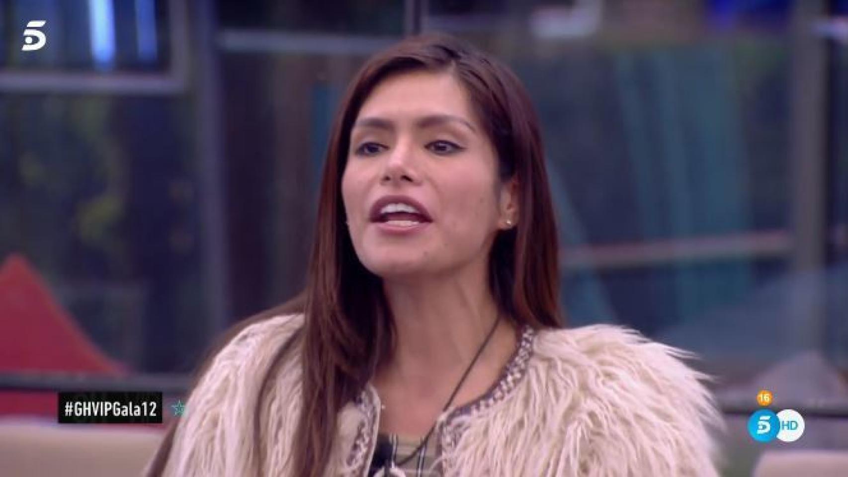 Miriam Saavedra durante su aquelarre en 'GH VIP'.