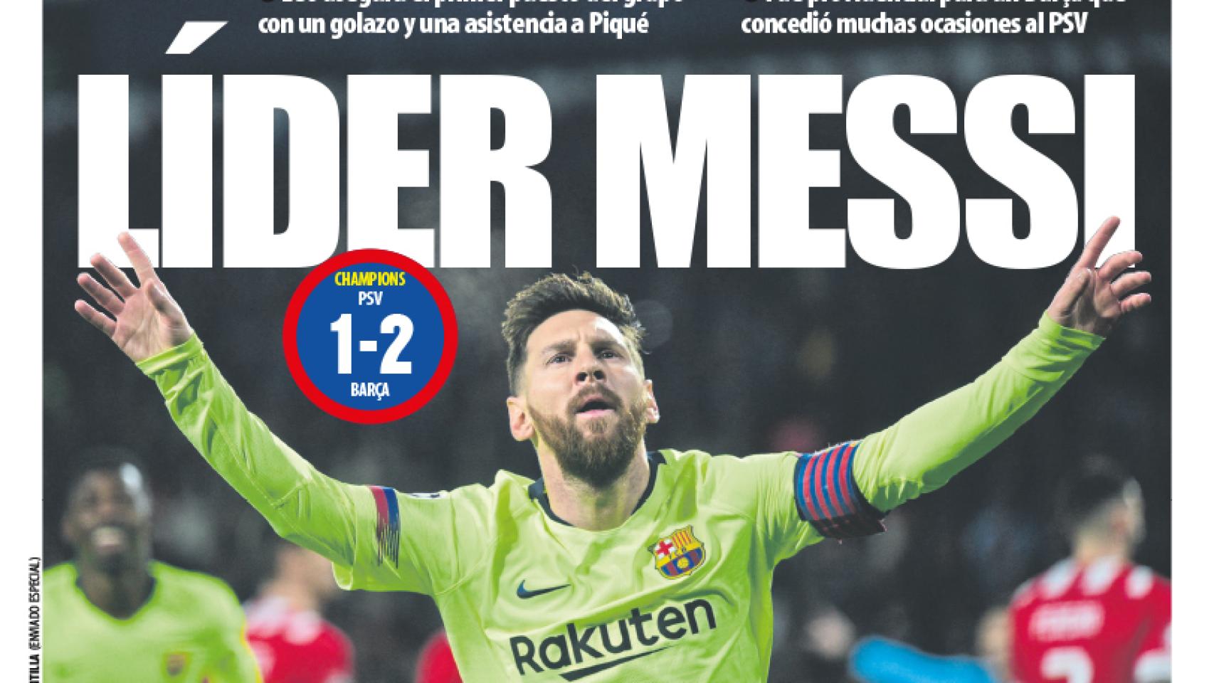 Portada Mundo Deportivo (29/11/18)