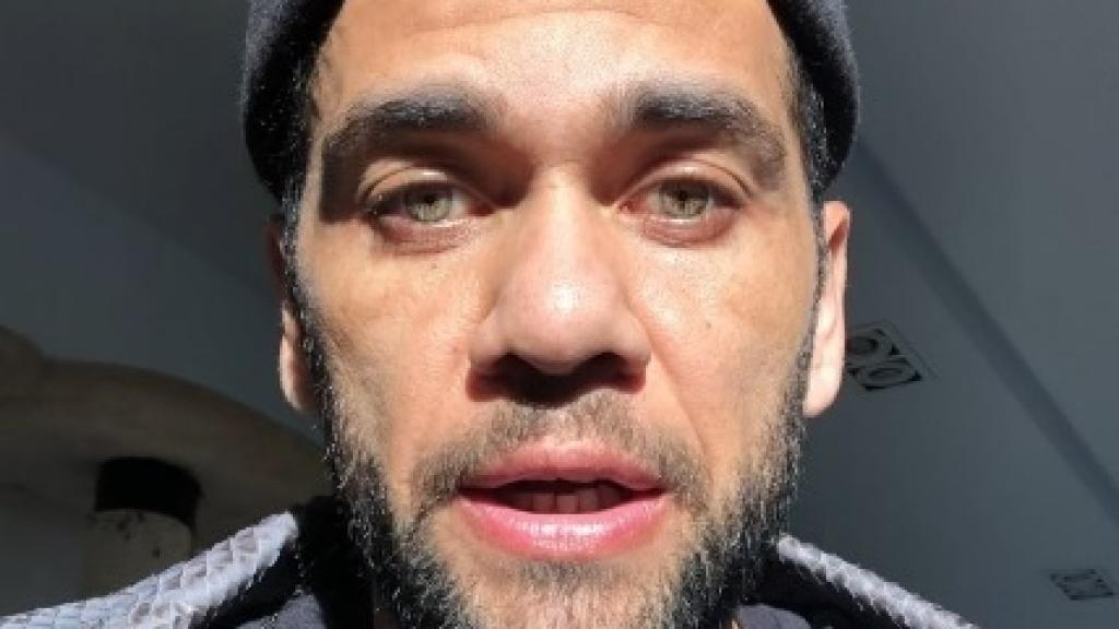 Dani Alves protesta contra la final de la Libertadores en Madrid. Foto: Instagram (@danialves)