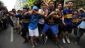 Aficionados de Boca Juniors.