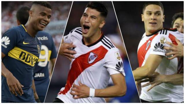 Wilmar Barrios, Exequiel Palacios y Juan Quintero