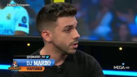 DjMariio, en El Chiringuito. Foto: Twitter (@elchiringuitotv)