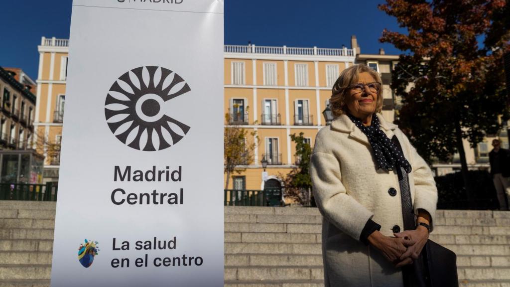 Manuela Carmena en la presentación de Madrid Central.