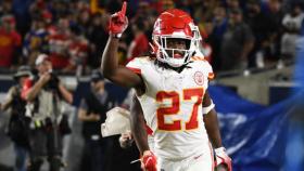 Kareem Hunt, durante un partido con Los Kansas City