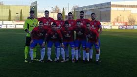 Once de La Roda ante el Manchego.