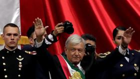 Andrés Manuel López Obrador, durante la toma de posesión como presidente de México.