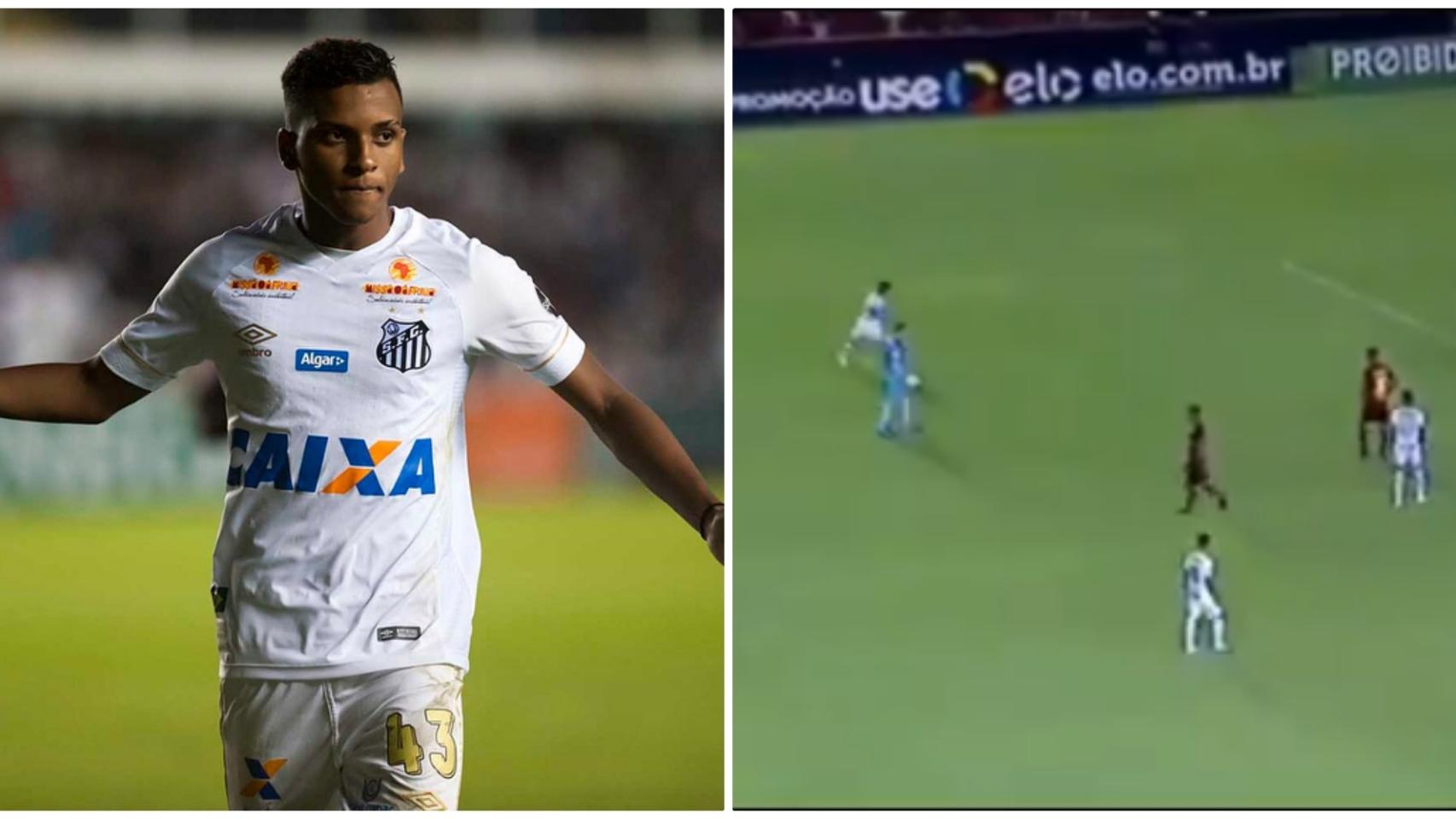 Rodrygo y su gol de falta