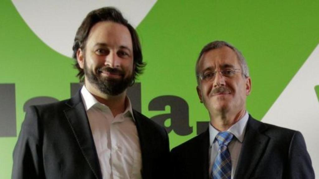 Santiago Abascal junto a Ortega Lara.