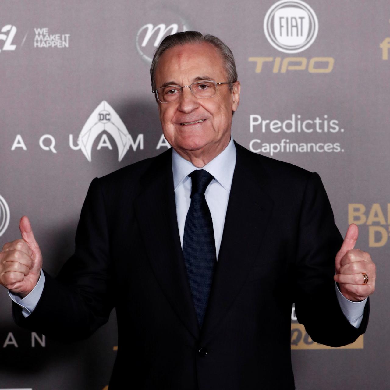 Florentino Pérez en la gala del Balón de Oro