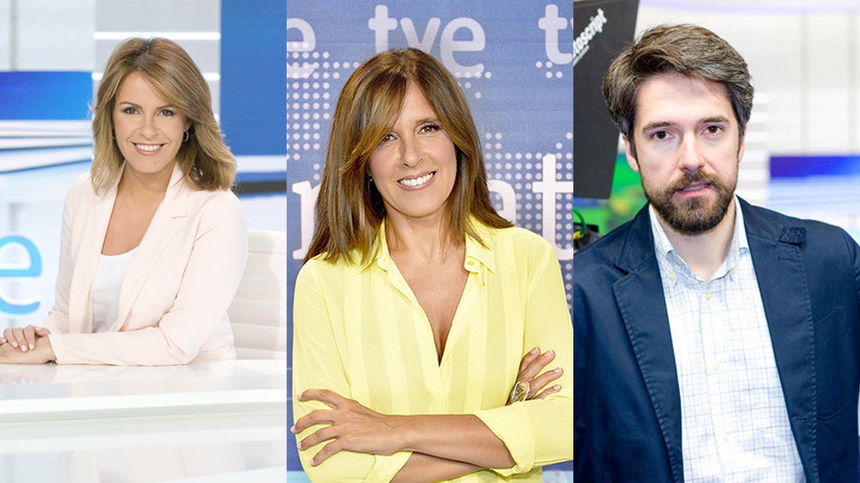 Pilar García Muñiz, Ana Blanco y Carlos Franganillo.