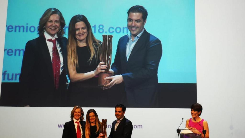 El equipo de Navilens, galardonado en los Premios Everis 2018.