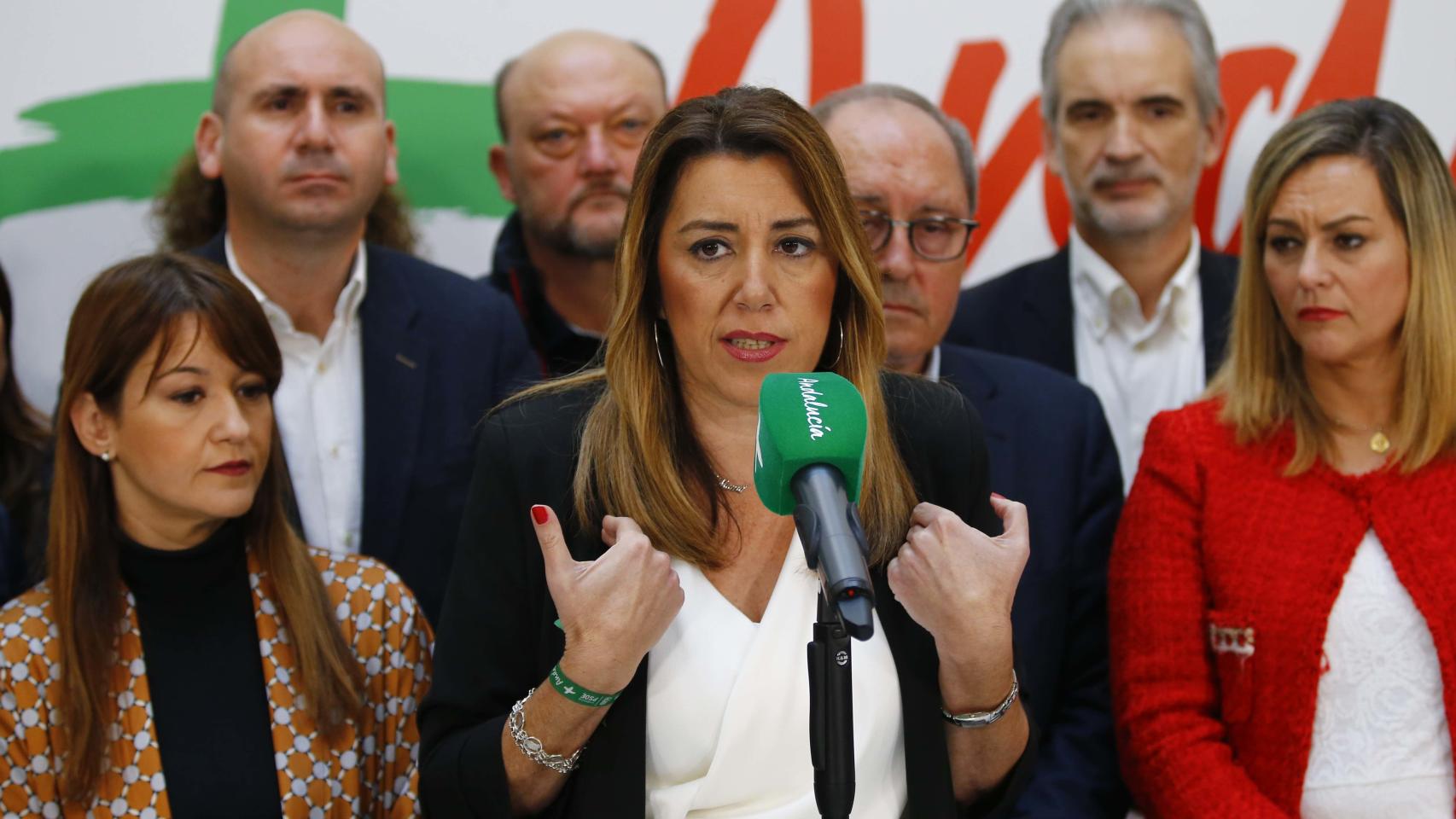 Susana Díaz, este lunes en Sevilla