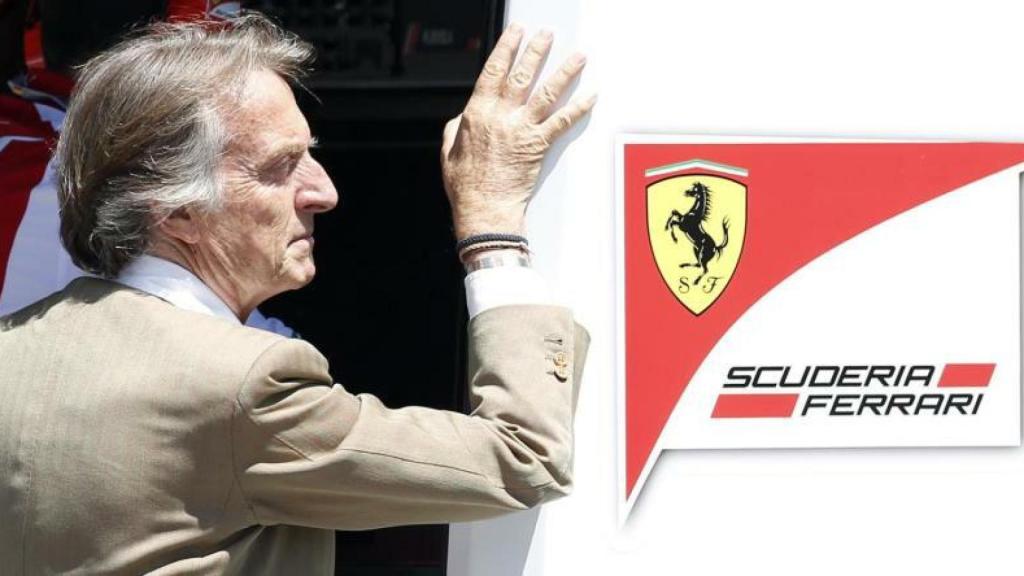 Montezemolo cuando era presidente de Ferrari