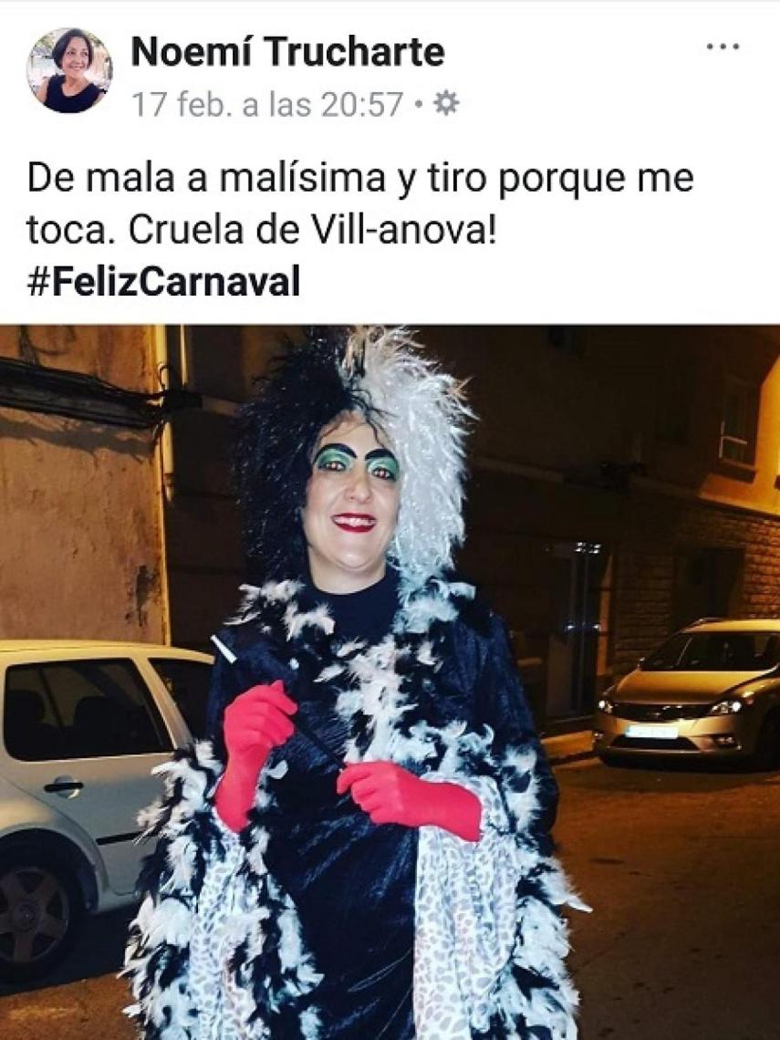 Cruella de Vill-anova, su disfraz de este año