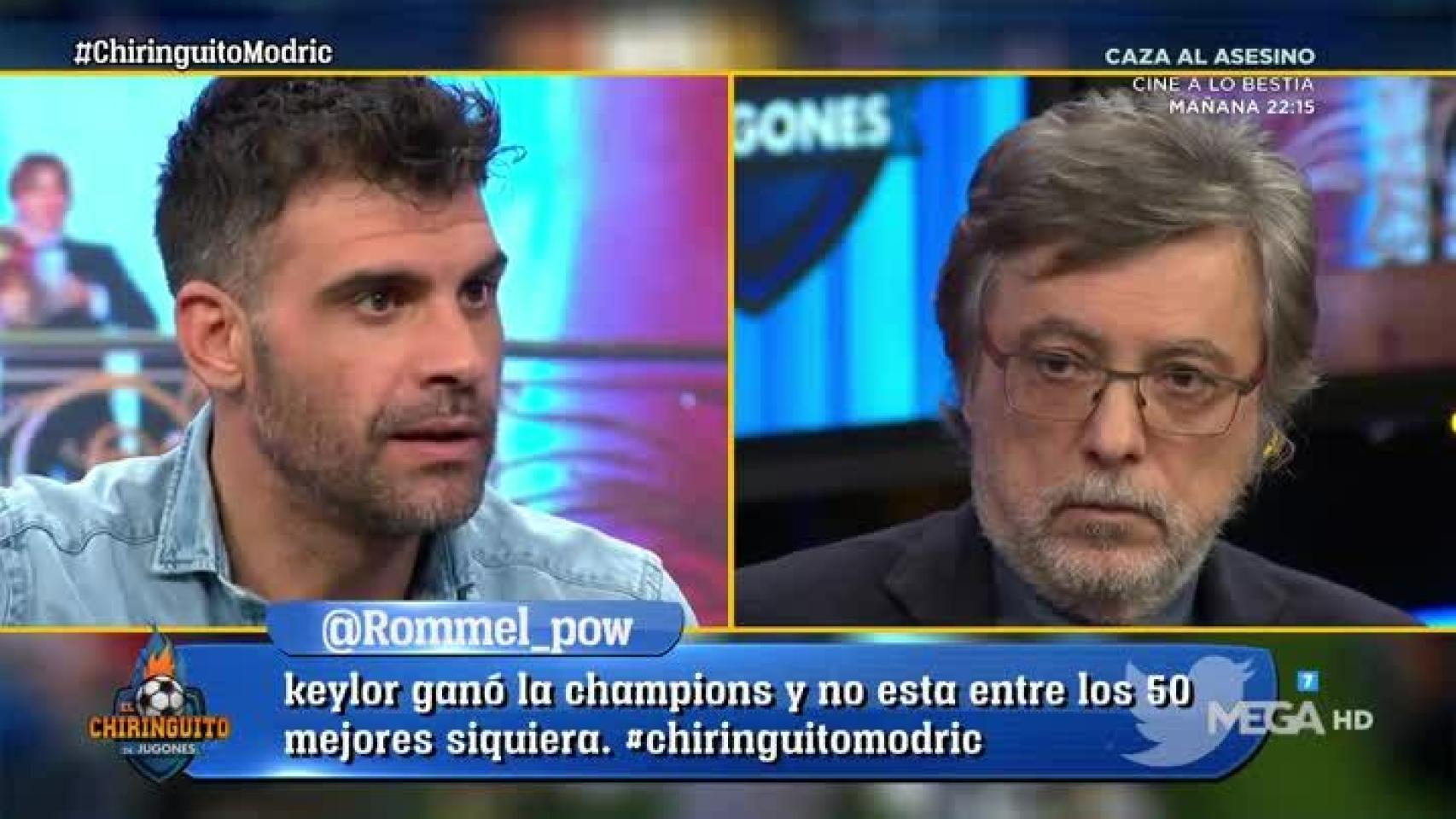 Pereiro hablando del Balón de Oro Foto: Twitter (@elchiringuitotv)