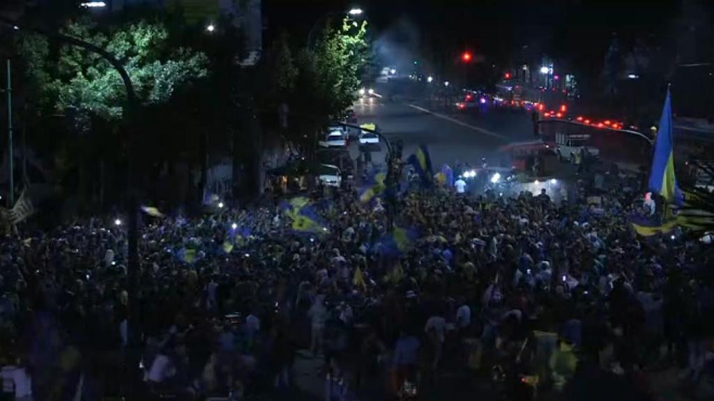 Despedida a Boca Juniors por parte de sus aficionados