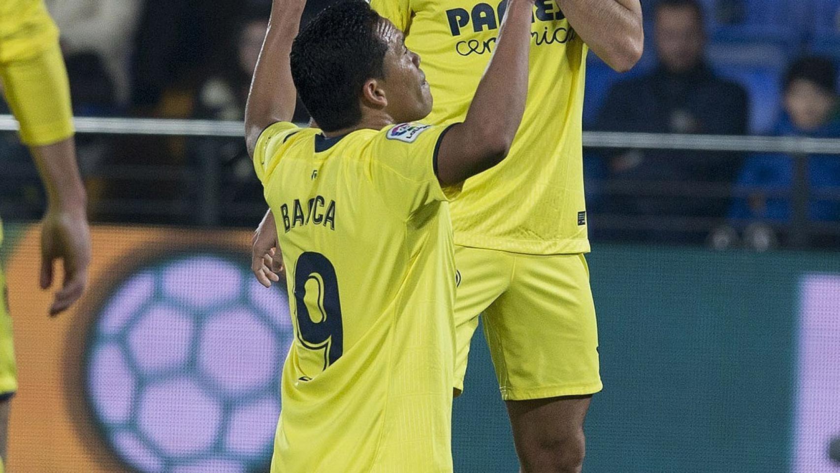 Bacca celebra un gol con el Villarreal