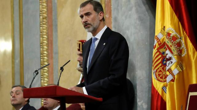 El rey Felipe VI en el Congreso de los Diputados.