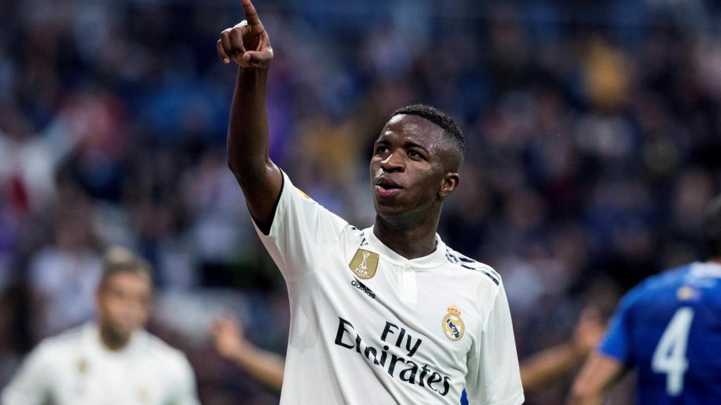 Vinicius celebrando un gol