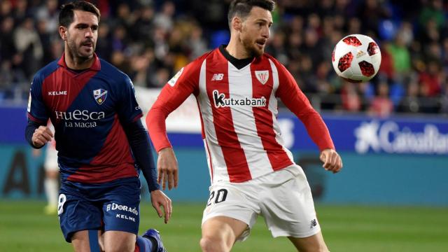 Aduriz, durante un momento del partido.