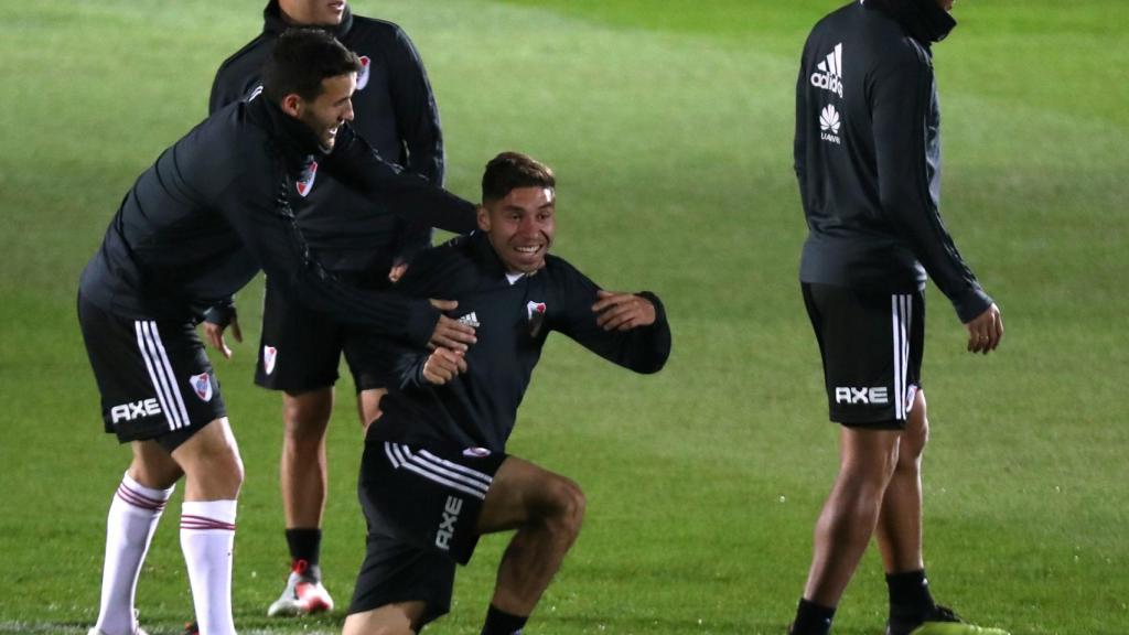 Entrenamiento de River Plate en Valdebebas