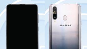 Samsung Galaxy A8s filtrado: pantalla agujereada por delante, iPhone por detrás