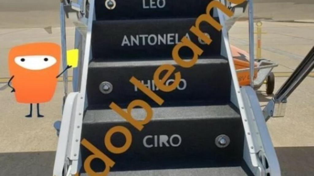 El avión de Messi