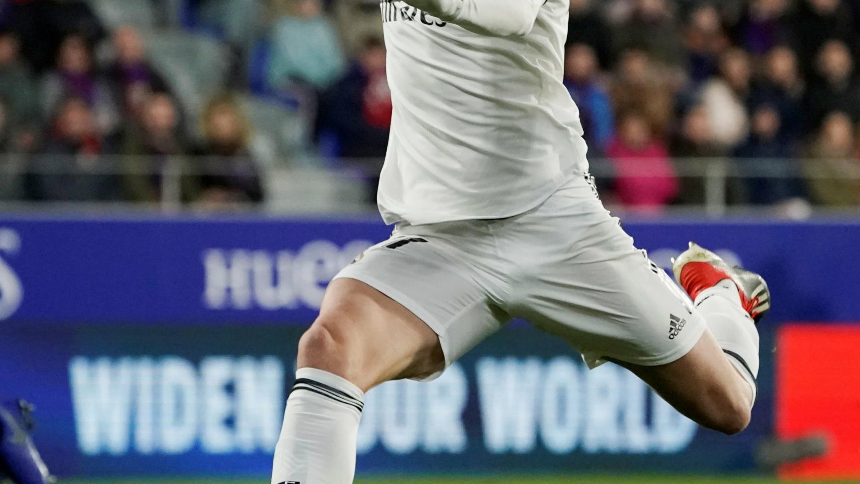 Bale, durante el Huesca - Real Madrid de La Liga