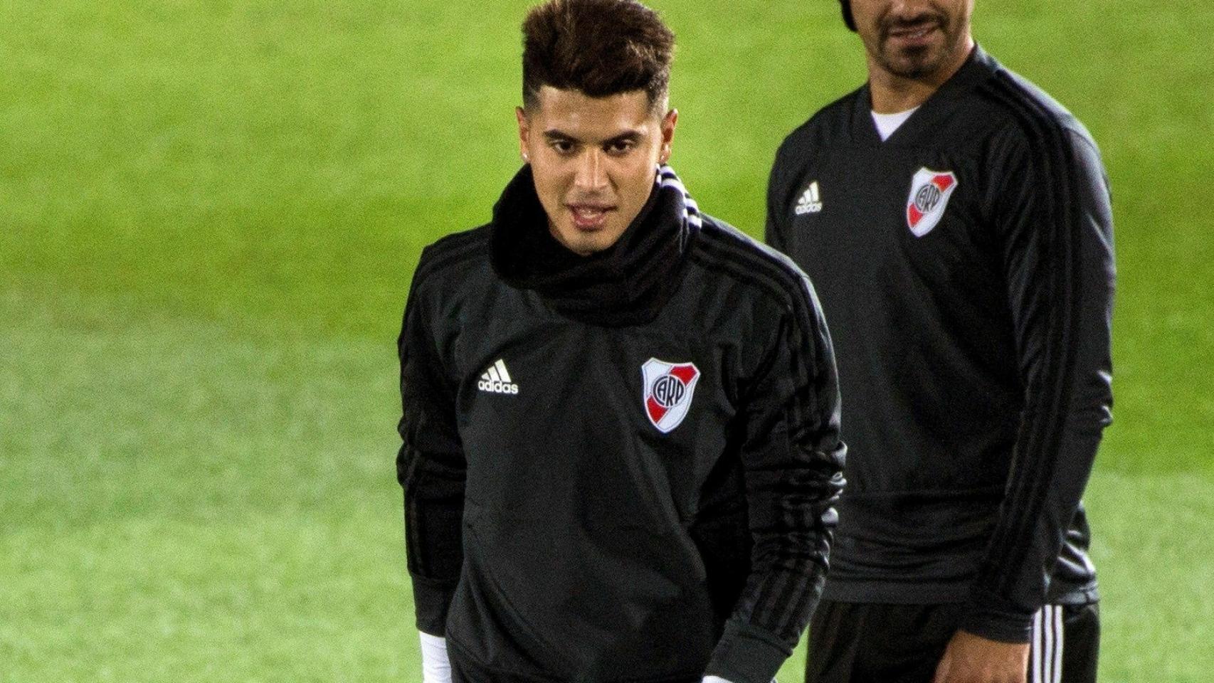 Exequiel Palacios se entrena con River Plate