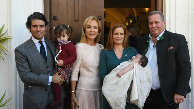 Julián Porras, Olivia de Borbón, Carmen Lomana y el pequeño Fernando