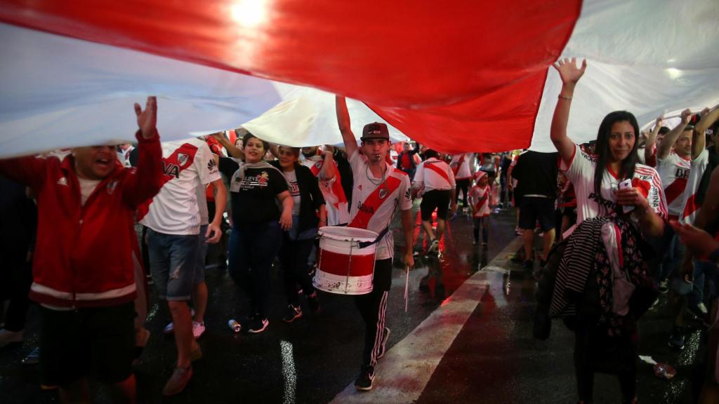 Copa Libertadores Final - River Plate fans celebrate the Copa Libertadores title