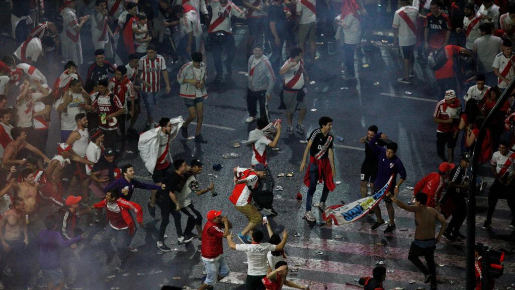 Copa Libertadores Final - River Plate fans celebrate the Copa Libertadores title