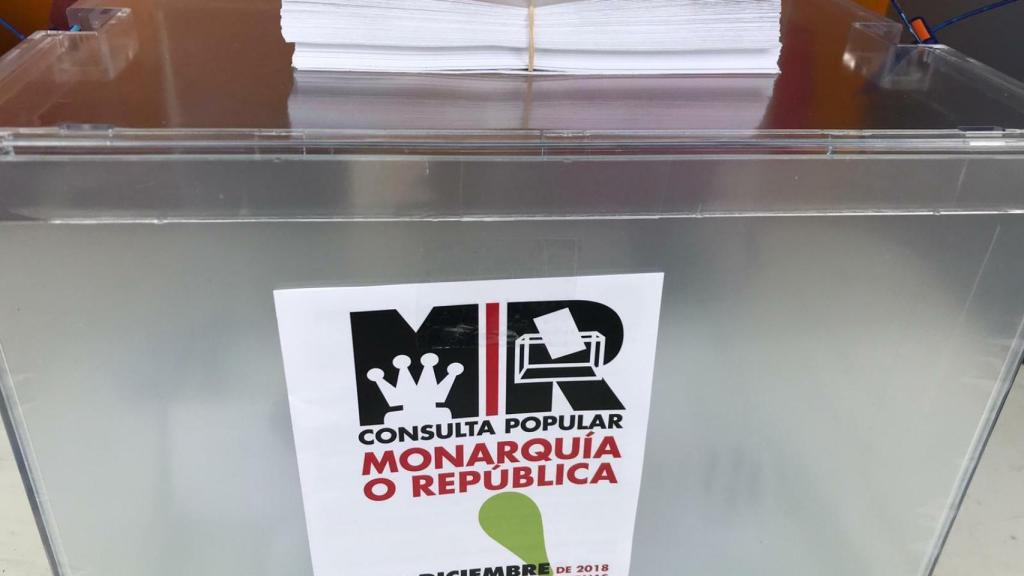 Urnas en las que los mirandeses votaron a favor de la república o de la monarquía