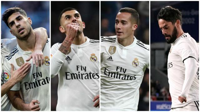 Asensio, Ceballos, Lucas Vázquez e Isco