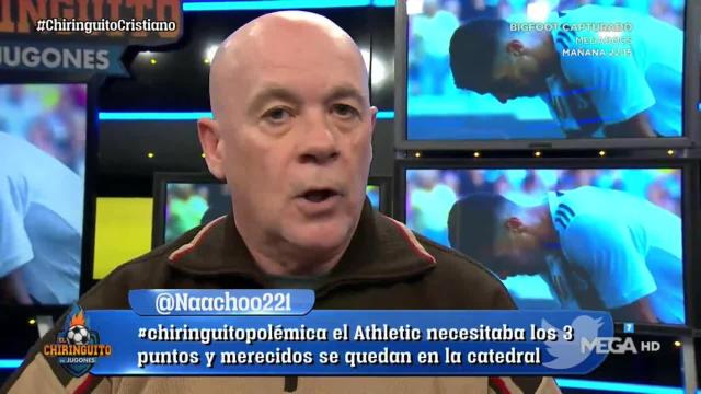 Alfredo Duro, en El Chiringuito. Foto: Twitter (@elchiringuitotv)