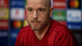 Ten Hag, en una rueda de prensa del Ajax en la Champions