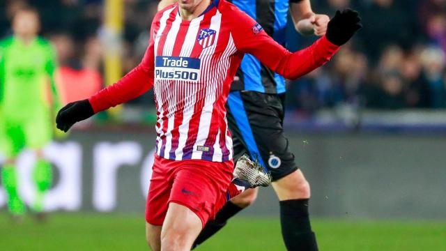 Griezmann, en el Brujas - Atlético de Madrid de la Champions League