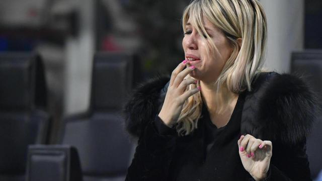 Wanda Nara tras la eliminación del Inter