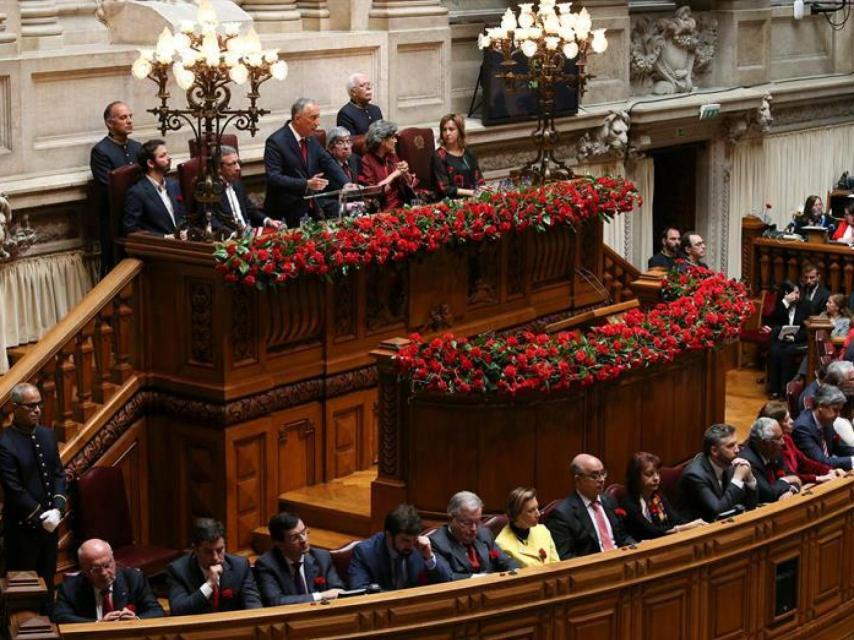 La Asamblea de la República en el aniversario del 25 de abril.