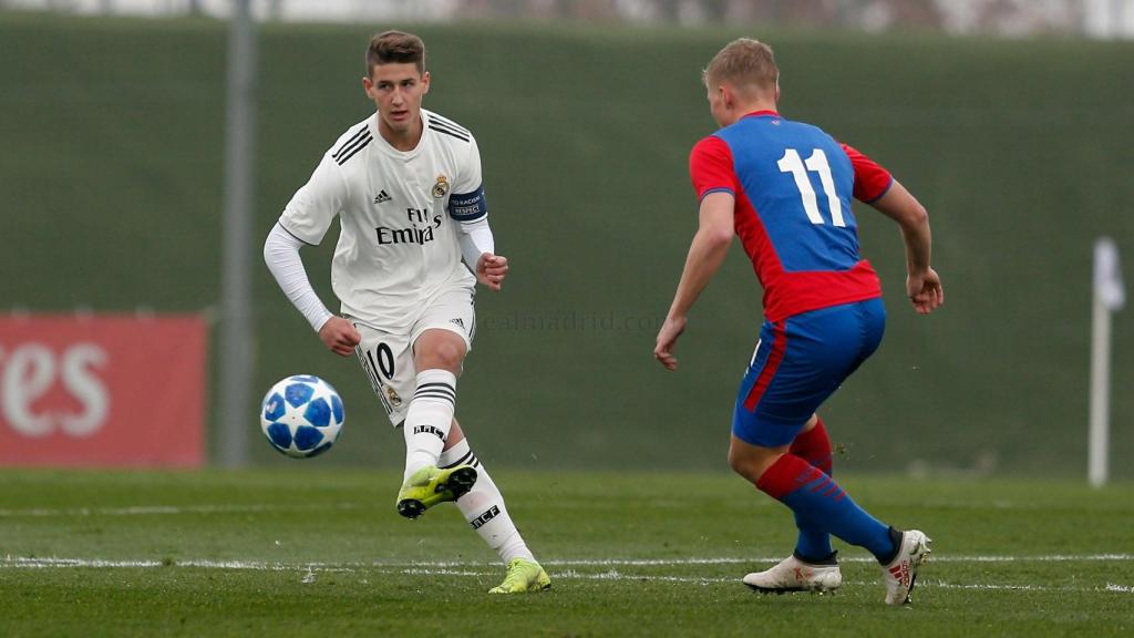 Miguel Baeza, en el partido frente al CSKA