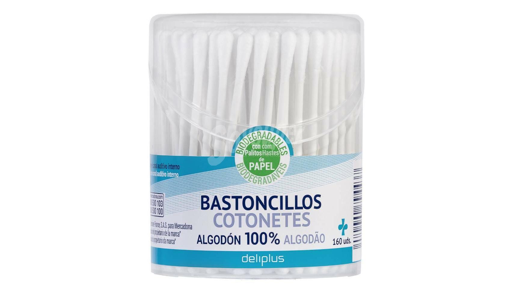 Bastoncillos Deliplus de Mercadona.