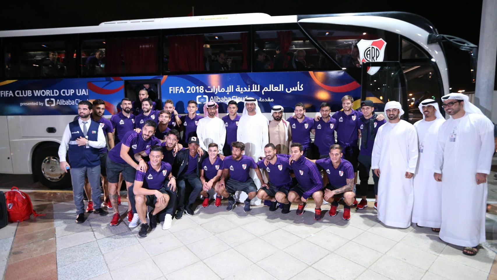 River Plate llega a Abu Dabi para Mundial de Clubes de la FIFA