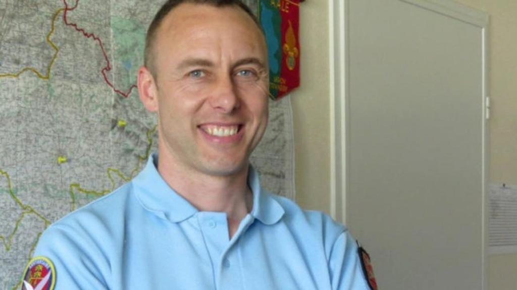 Arnaud Beltrame, gendarme asesinado en marzo de 2018 en el asalto yihadista a un supermercado de Trébes.