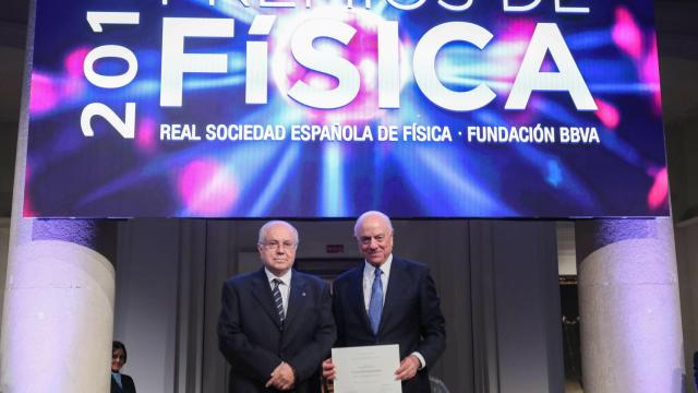 El presidente de la Fundación BBVA, en la entrega de los Premios de Física.