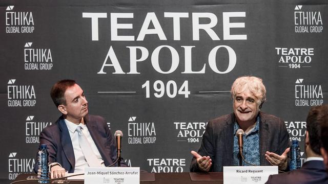 Ricard Reguant, a la derecha, durante una rueda de prensa.